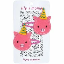 Lily & Momo Piggy Party Hair Clips