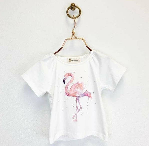Cheapest ๐ฅฐ Itty Bitty Kid's Boutique Flamingo Tee ๐ง Girls ๐ 3 Itty Bitty Kid's Boutique Flamingo Tee Girls