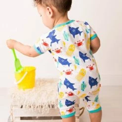 Itty Bitty Kid's Boutique Deep In The Ocean Romper