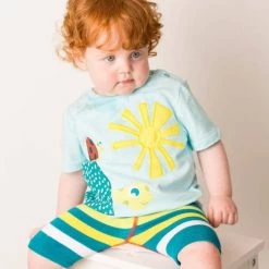 Itty Bitty Kid's Boutique Infants Terry The Tortiose Short Set