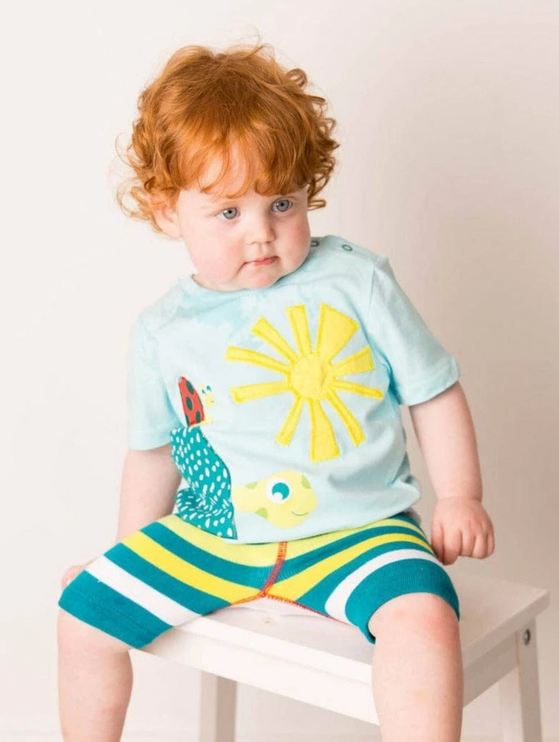 Deals ⭐ Itty Bitty Kid's Boutique Infants Terry The Tortiose Short Set ✔️ 3 Itty Bitty Kid's Boutique Infants Terry The Tortiose Short Set