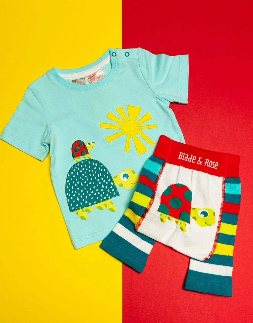 Deals ⭐ Itty Bitty Kid's Boutique Infants Terry The Tortiose Short Set ✔️ 4 Itty Bitty Kid's Boutique Infants Terry The Tortiose Short Set