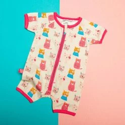Itty Bitty Kid's Boutique Willow The Cat Romper Infants