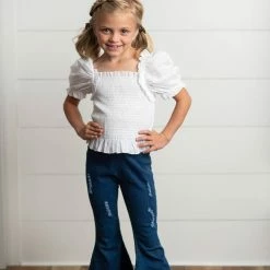 Itty Bitty Kid's Boutique Girls Pull- On Flare Jeans