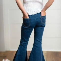 Hot Sale โ Itty Bitty Kid's Boutique ๐ง Girls Pull- On Flare ๐ Jeans ๐งจ 7 Itty Bitty Kid's Boutique Girls Pull- On Flare Jeans
