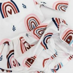 Itty Bitty Kid's Boutique Infants Rainbow Skies Twirl Bodysuit