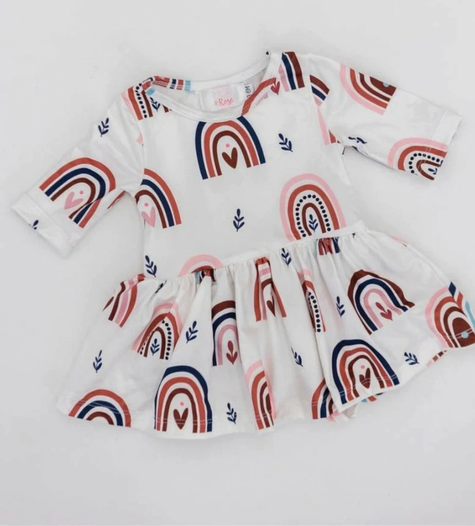 Outlet ๐ Itty Bitty Kid's Boutique Infants Rainbow Skies Twirl Bodysuit ๐ 3 Itty Bitty Kid's Boutique Infants Rainbow Skies Twirl Bodysuit