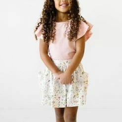 Ollie Jay Pocket Skirt In Butterfly Girls