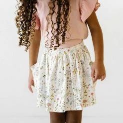 Ollie Jay Pocket Skirt In Butterfly Girls