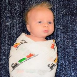 Itty Bitty Kid's Boutique Choo Choo Swaddle Infants