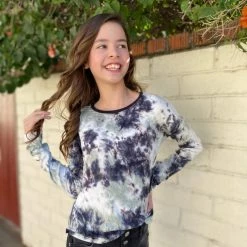 Paper Flower Girls Tie Dye Cross Back Top