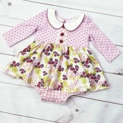 Itty Bitty Kid's Boutique Vintage Plum Bubble Dress