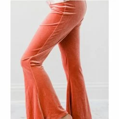 Itty Bitty Kid's Boutique Terracotta Velvet Bells Girls