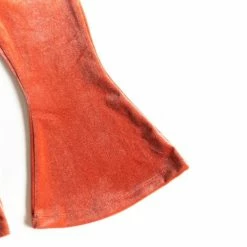 Itty Bitty Kid's Boutique Terracotta Velvet Bells Girls