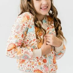 Best deal ๐ Itty Bitty Kid's Boutique Retro Unicorn Satin Jacket ๐ง Girls ๐ 7 Itty Bitty Kid's Boutique Retro Unicorn Satin Jacket Girls