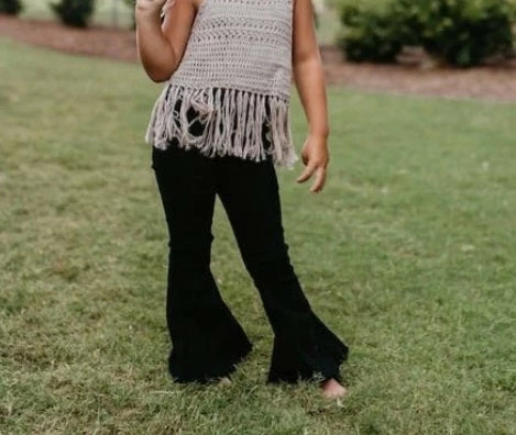 Best Sale ๐ฅฐ Itty Bitty Kid's Boutique Black Denim Flares ๐ง Girls โญ 5 Itty Bitty Kid's Boutique Black Denim Flares Girls