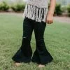 Itty Bitty Kid's Boutique Black Denim Flares Girls
