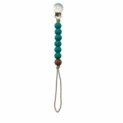 Itty Bitty Kid's Boutique Teal Pacifer Clip