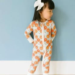 Itty Bitty Kid's Boutique Colorful Smiley Bamboo Sleeper