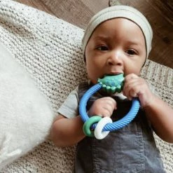 Itty Bitty Kid's Boutique Dino Silicone Teether Rattles Infants