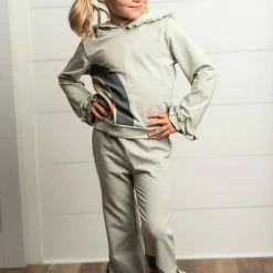 Itty Bitty Kid's Boutique Girls Rainbow Hooded Sweatsuit