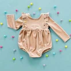 Itty Bitty Kid's Boutique Leah Romper In Confetti Infants