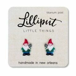 Itty Bitty Kid's Boutique Garden Gnome Earrings Accessories