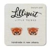 Itty Bitty Kid's Boutique Accessories Red Panda Earrings