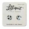 Itty Bitty Kid's Boutique Soccer Ball Earrings Accessories