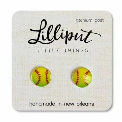Itty Bitty Kid's Boutique Softball Earrings Accessories