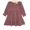 Itty Bitty Kid's Boutique Girls Orchid Muslin Smocked Dress