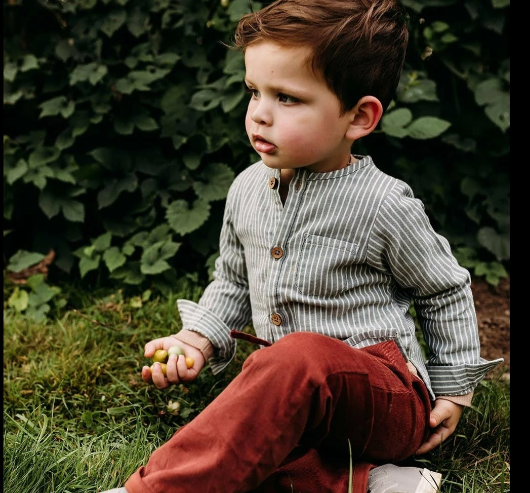 Brand new ๐ Itty Bitty Kid's Boutique Boys Granite Stripe ๐ Shirt โญ 4 Itty Bitty Kid's Boutique Boys Granite Stripe Shirt