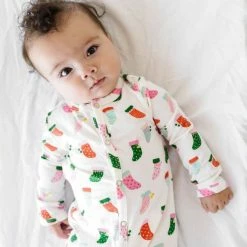 Itty Bitty Kid's Boutique Infants Christmas Stockings Baby Pajamas