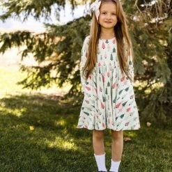 Itty Bitty Kid's Boutique Green Christmas Gwendolyn Dress