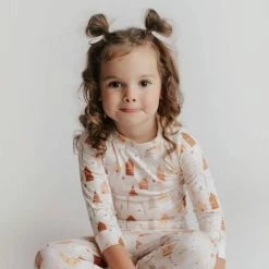 Itty Bitty Kid's Boutique Infants Christmas Trees And Houses Pajamas