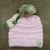 Itty Bitty Kid's Boutique Baby Fur Pom Beanie (4 Colors) Accessories