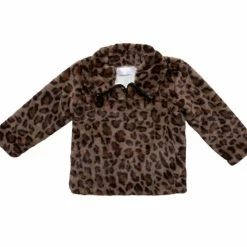 Itty Bitty Kid's Boutique Wild One Fuzzy Pullover Girls