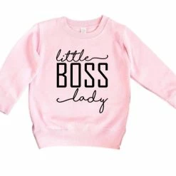 Itty Bitty Kid's Boutique Little Boss Lady Sweatshirt Girls