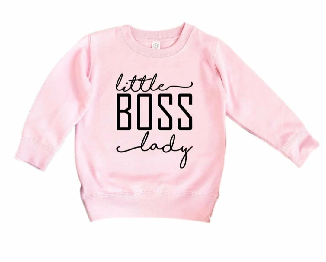 Discount ๐ Itty Bitty Kid's Boutique Little Boss Lady Sweatshirt ๐ง Girls ๐ 3 Itty Bitty Kid's Boutique Little Boss Lady Sweatshirt Girls