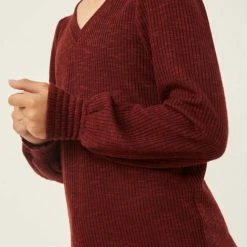 Itty Bitty Kid's Boutique Marled Smocked Cuff Ribbed Knit Top