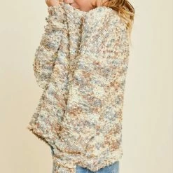 Hot Sale ⭐ Itty Bitty Kid's Boutique 👧 Girls Textured Cappuccino Sweater Top 🔥 7 Itty Bitty Kid's Boutique Girls Textured Cappuccino Sweater Top