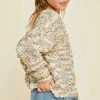Itty Bitty Kid's Boutique Girls Textured Cappuccino Sweater Top