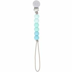 Itty Bitty Kid's Boutique Infants Turquoise Ombre Beaded Pacifier Clip