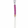 Itty Bitty Kid's Boutique Magenta Beaded Pacifier Clip Infants