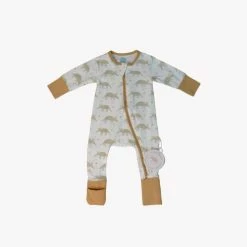 Itty Bitty Kid's Boutique Infants Ari Aardvark Zipper Romper