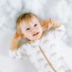 Itty Bitty Kid's Boutique Infants Ari Aardvark Zipper Romper