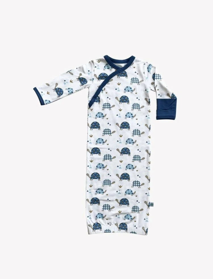 Brand new ๐ Itty Bitty Kid's Boutique Toby Tortoise Shoulder Snap Gown Infants ๐ 3 Itty Bitty Kid's Boutique Toby Tortoise Shoulder Snap Gown Infants