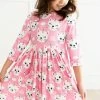 Itty Bitty Kid's Boutique Unicorn Kitties Pocket Twirl Dress