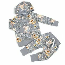 Itty Bitty Kid's Boutique Infants Elodie Floral Hoodie Set
