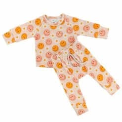 Itty Bitty Kid's Boutique Pink Smiley Lounge Set Infants